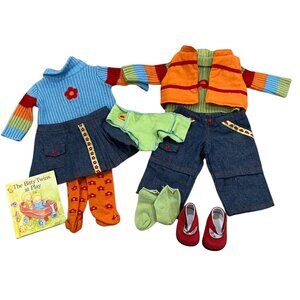 Bitty Baby American Girl Twins Original meet outfit Clothing Set Boy Girl